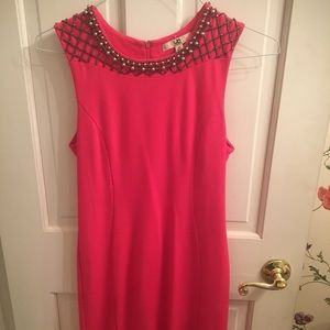 Pink bodycon dress size medium